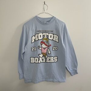 Bravado Blue Long Sleeve Tees with Unique Graphic